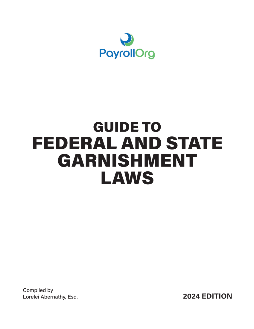 Guide to Federal and State Garnishment Laws page 1