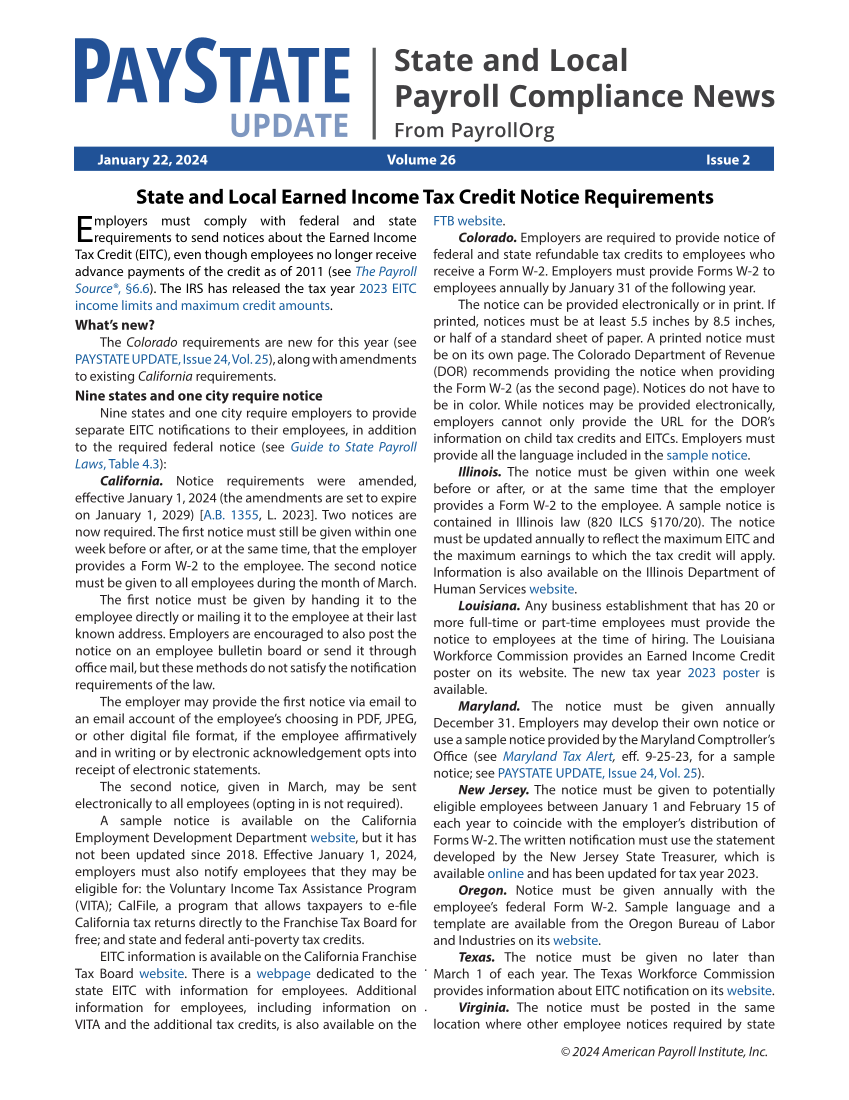 PayState Update Issue 2 January 22 2024 Page 1   1 